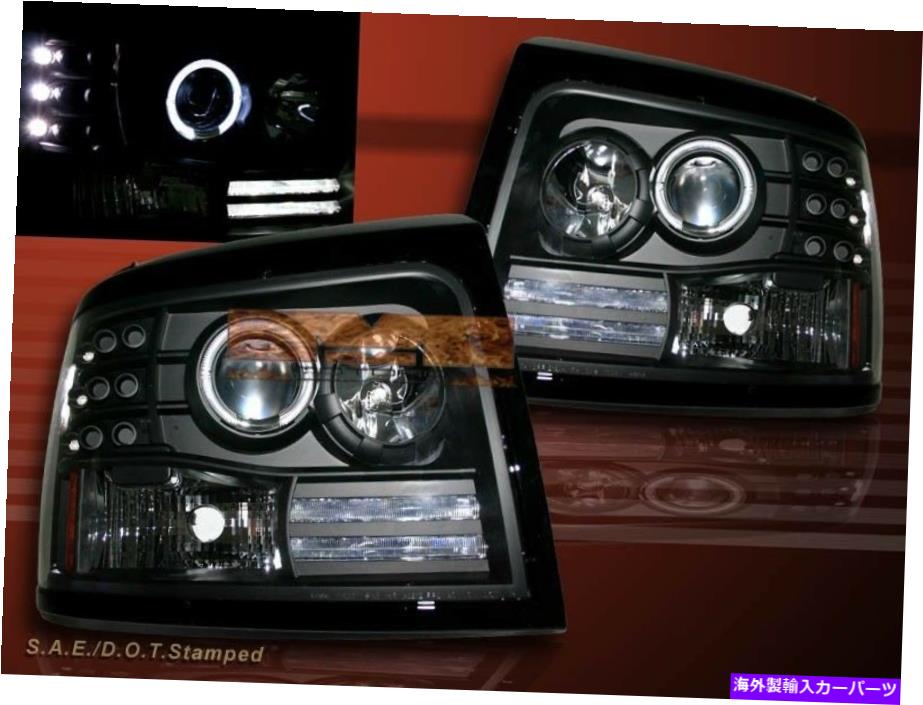 USヘッドライト 1992-1996フォードブロンコF-150 F250 F350ブラックプロジェクターヘッドライトハローリムLED 1992-1996 FORD BRONCO F-150 F250 F350 BLACK PROJECTOR HEADLIGHTS HALO RIM LED【並行輸入品】 55,483円