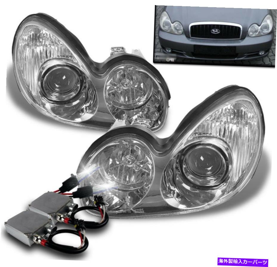 USヘッドライト 2002-2005ベースGL GLS LX VEクロームプロジェクターヘッドライトランプW / 50W 6K HIDキット 2002-2005 BASE GL GLS GLX LX VE CHROME PROJECTOR HEADLIGHT LAMP W/50W 6K HID KIT【並行輸入品】