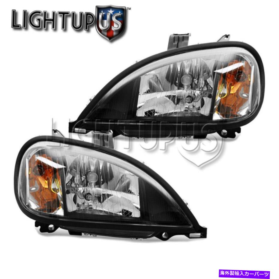 USヘッドライト 左右の側面ペアダークトリムヘッドライトFreightliner Columbia Left Right Sides Pair Dark Trim Headlights for 1996-2011 FREIGHTLINER COLUMBIA【並行輸入品】 55,483円