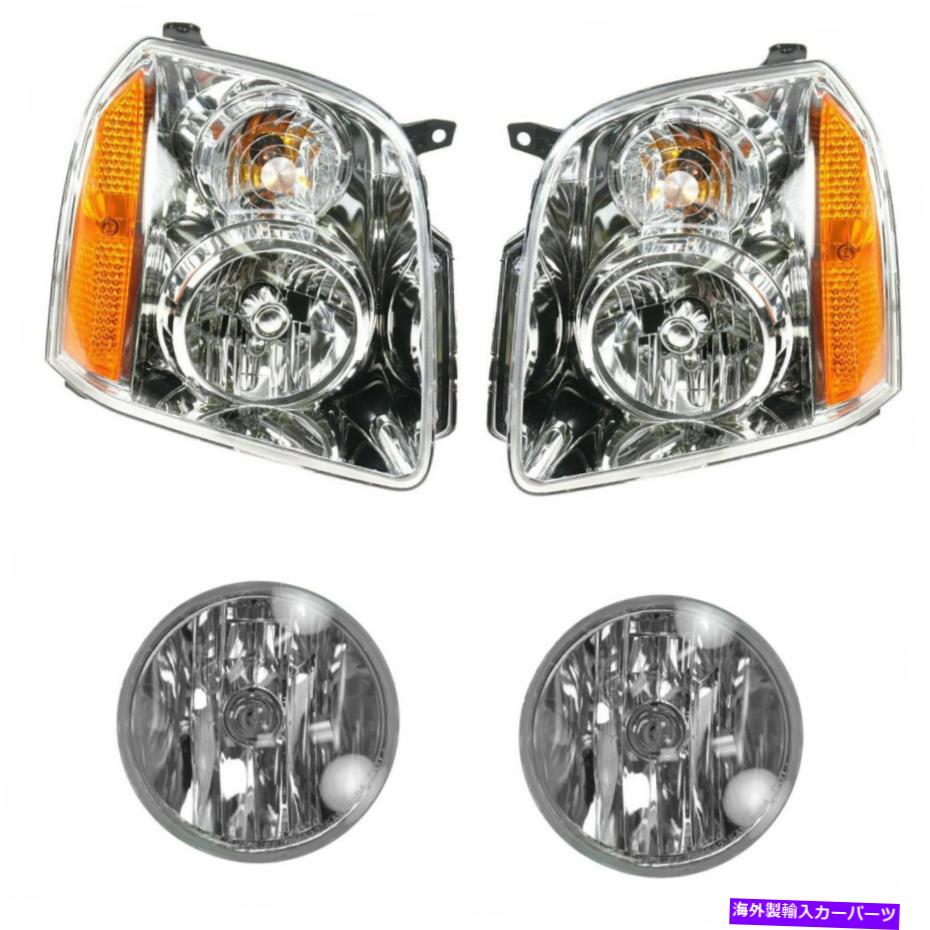 USヘッドライト GMC Yukon SUVのための4のヘッドライトの霧の駆動ライトランプのキットLH RHのセット Headlight Fog Driving Light Lamp Kit LH RH Set of 4 for GMC Yukon SUV New【並行輸入品】 55,483円