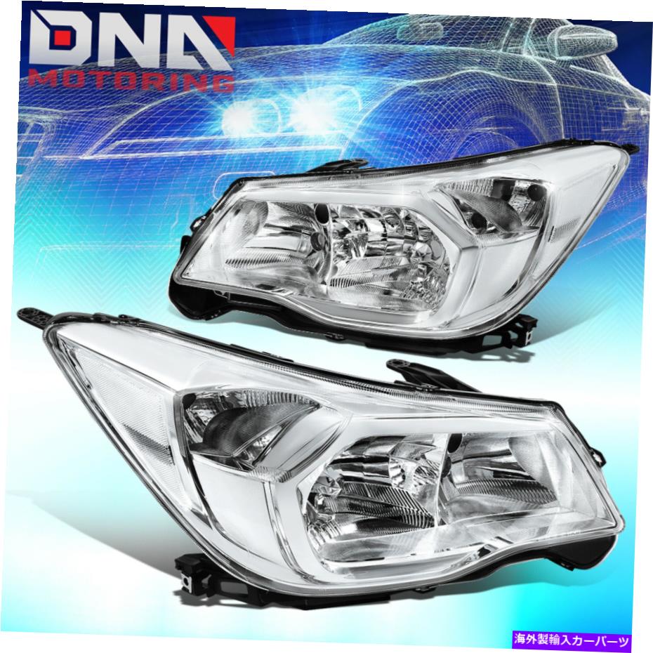 USヘッドライト 2014-2016 Subaru Forester Chromeハウジングクリアコーナーヘッドライトヘッドランプセット FOR 2014-2016 SUBARU FORESTER CHROME HOUSING CLEAR CORNER HEADLIGHT HEADLAMP SET【並行輸入品】｜Us Custom Parts Shop USDM 55,483円