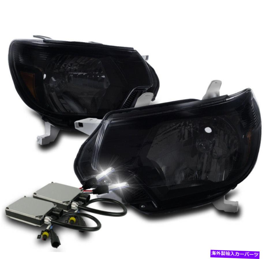 USヘッドライト 2012-2015トヨタタコマピックアップクリスタルブラック/スモークヘッドライトランプW / 8KキセノンHID 2012-2015 TOYOTA TACOMA PICKUP CRYSTAL BLACK/SMOKE HEADLIGHT LAMP W/8K XENON HID【並行輸入品】｜Us Custom Parts Shop USDM