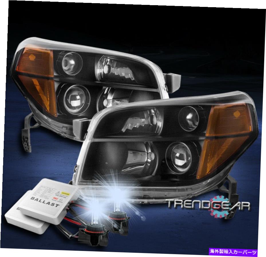 USヘッドライト 2006年2007年2008年ホンダパイロットプロジェクターヘッドライトヘッドランプブラックW / 8000K HID FOR 2006 2007 2008 HONDA PILOT PROJECTOR HEADLIGHTS HEADLAMPS BLACK W/8000K HID【並行輸入品】