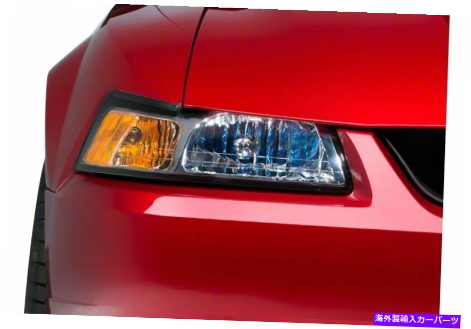 USヘッドライト ブラックトリムスタイリングが付いているアキシャルOEスタイルのヘッドライトクロムフォードマスタング99-04 Axial OE Style Headlights Chrome with Black Trim Styling Fits Ford Mustang 99-04【並行輸入品】