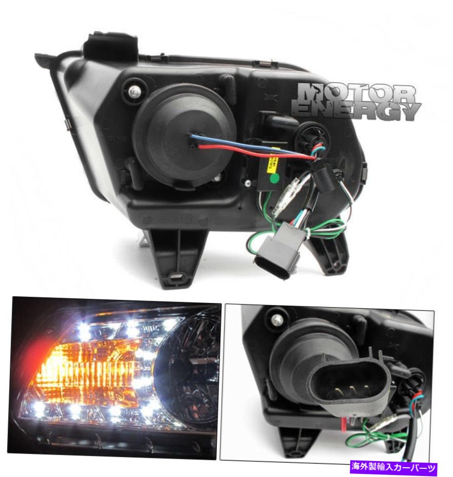 USヘッドライト 10-14フォードマスタングベース/ GT LEDクリスタルスモークヘッドライト+ DRLデイタイムランニングランプ 10-14 FORD MUSTANG BASE/GT LED CRYSTAL SMOKE HEAD LIGHT+DRL DAYTIME RUNNING LAMP【並行輸入品】