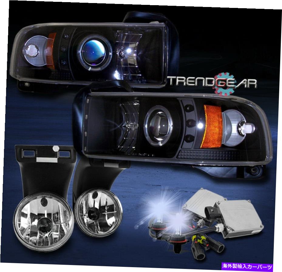 USヘッドライト 1994-2001 Ram Halo LEDブラックプロジェクターヘッドライトW /フォグランプ+ 8000K HID 2500 FOR 1994-2001 RAM HALO LED BLACK PROJECTOR HEADLIGHT W/FOG LAMP+8000K HID 2500【並行輸入品】 55,483円