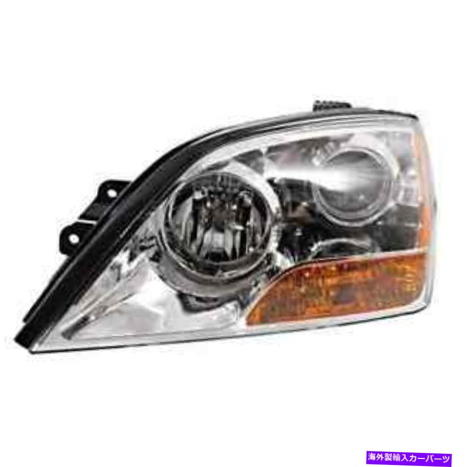 USヘッドライト Fits 07-09 Sorento左ドライバーヘッドライトクロームベゼル Fits 07-09 Sorento Left Driver Headlight With Chrome Bezel【並行輸入品】