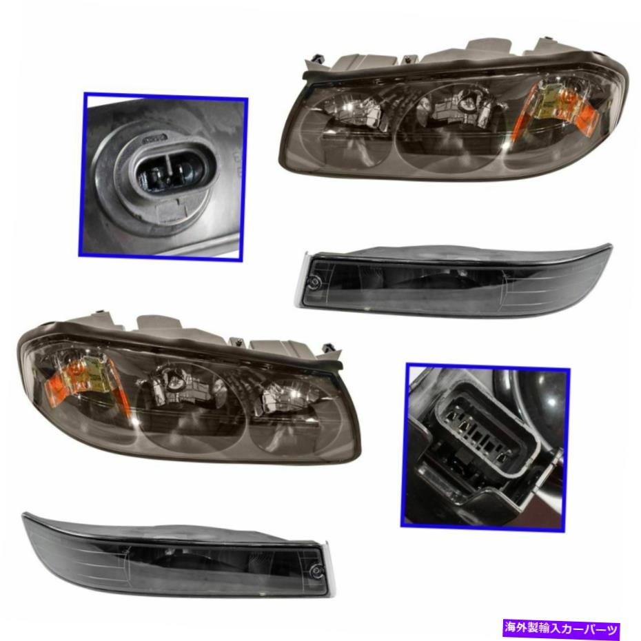 USヘッドライト ヘッドライトの霧の駆動ライトランプのキットのキットのキットのセットのシボレーインパラ新しい Headlight Fog Driving Light Lamp Kit Set of 4 for Chevy Impala New【並行輸入品】