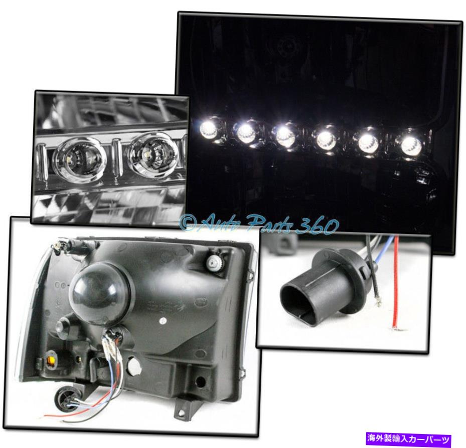 USヘッドライト 99-04 FORD F250 F350 F450 F550 SUPOUT LEDクロムヘッドライトW / DRL + HIDキット FOR 99-04 FORD F250 F350 F450 F550 SUPER DUTY LED CHROME HEADLIGHT W/DRL+HID KIT【並行輸入品】｜Us Custom Parts Shop USDM