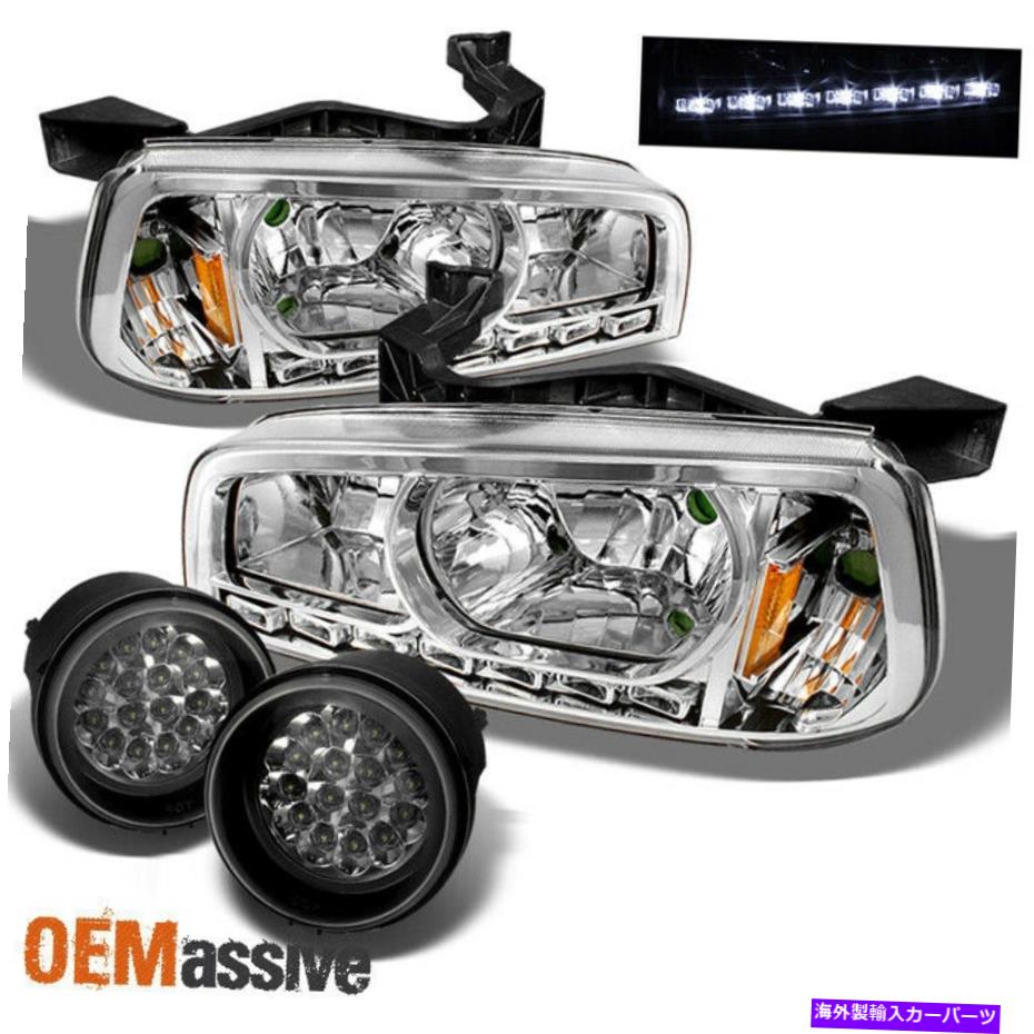 USヘッドライト FITS 05-10充電器LEDフォグランプ+ 2IN1 LEDヘッドライトw /内蔵のコーナー信号 Fits 05-10 Charger LED Fog Lamps +2In1 LED Headlights W/Built In Corner Signal【並行輸入品】
