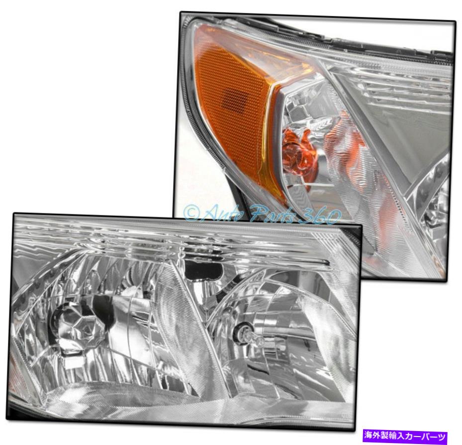 USヘッドライト 09-13 Subaru Forester Chrome Crystal StyleヘッドライトランプW / BLUE LED DRLキット FOR 09-13 SUBARU FORESTER CHROME CRYSTAL STYLE HEADLIGHT LAMP W/BLUE LED DRL KIT【並行輸入品】｜Us Custom Parts Shop USDM