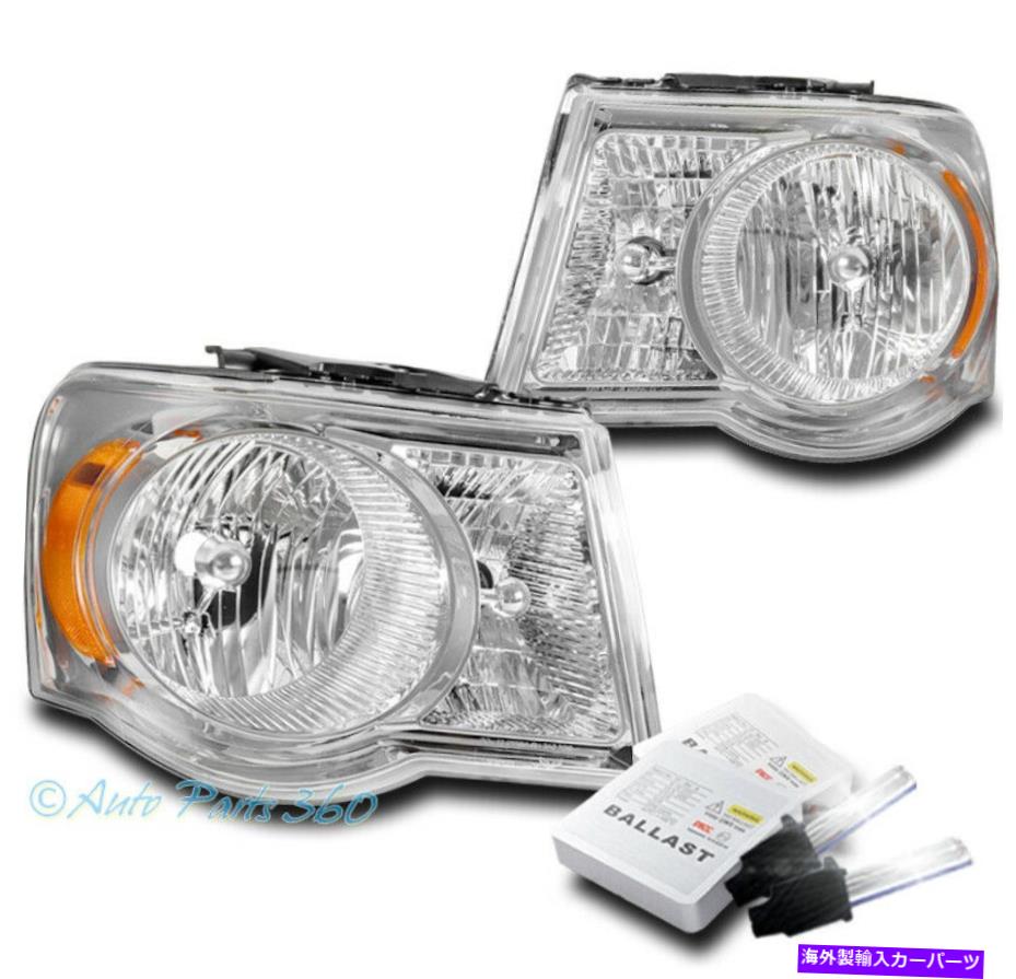 USヘッドライト 07-09クライスラーアスペンファクトリースタイルのヘッドライトヘッドランプクロームW / 8KキセノンHID For 07-09 Chrysler Aspen Factory Style Headlights Headlamp Chrome w/8K Xenon HID【並行輸入品】
