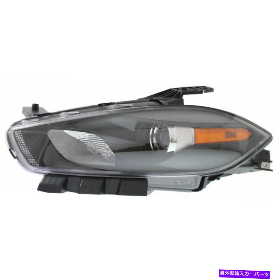 USヘッドライト 2013-2015ドッジダーツドライバ側ヘッドライトブラックトリムドットCH2502240 Fits 2013-2015 Dodge Dart Driver Side Headlight Black Trim DOT CH2502240【並行輸入品】