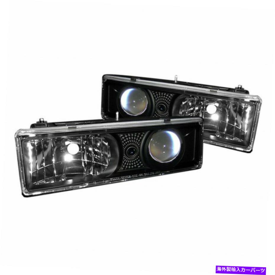 USヘッドライト Spyder for Chevy C1500 / C2500 / C3500 1988-1999プロジェクターヘッドライトブラックハイ9005 Spyder For Chevy C1500/C2500/C3500 1988-1999 Projector Headlight Black High 9005【並行輸入品】