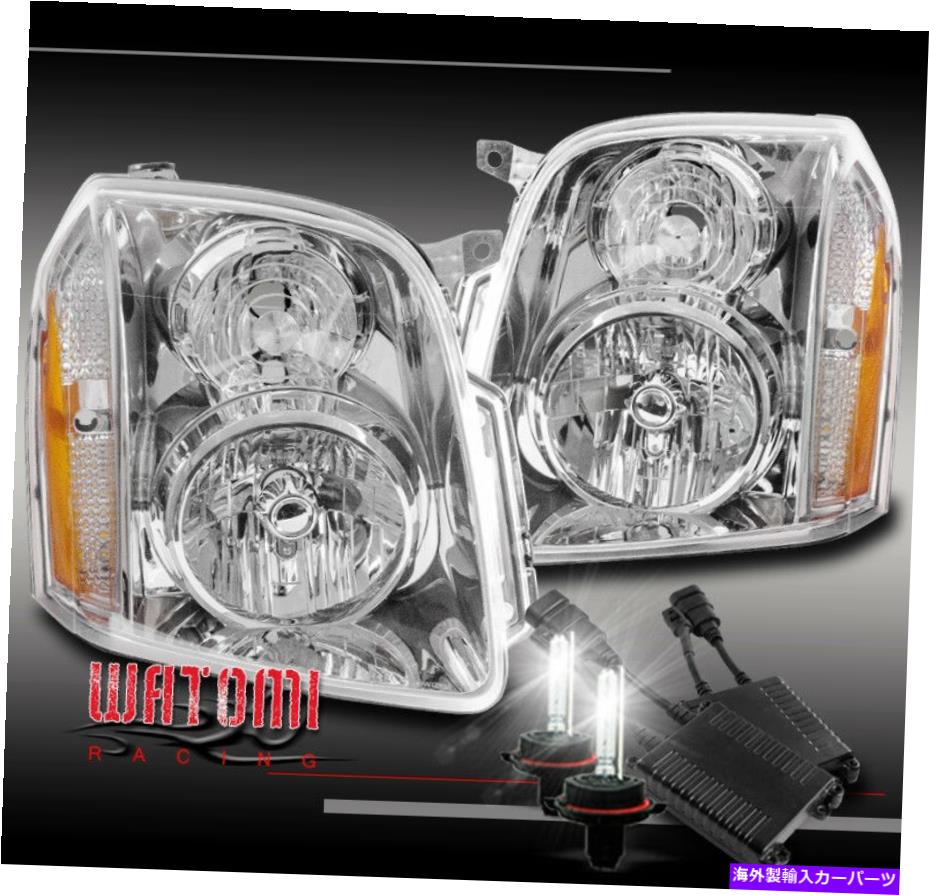 【楽天市場】USヘッドライト 0714 GMC Yukon Denali XL交換クロムヘッドライトヘッドランプW / 50W 8K HID