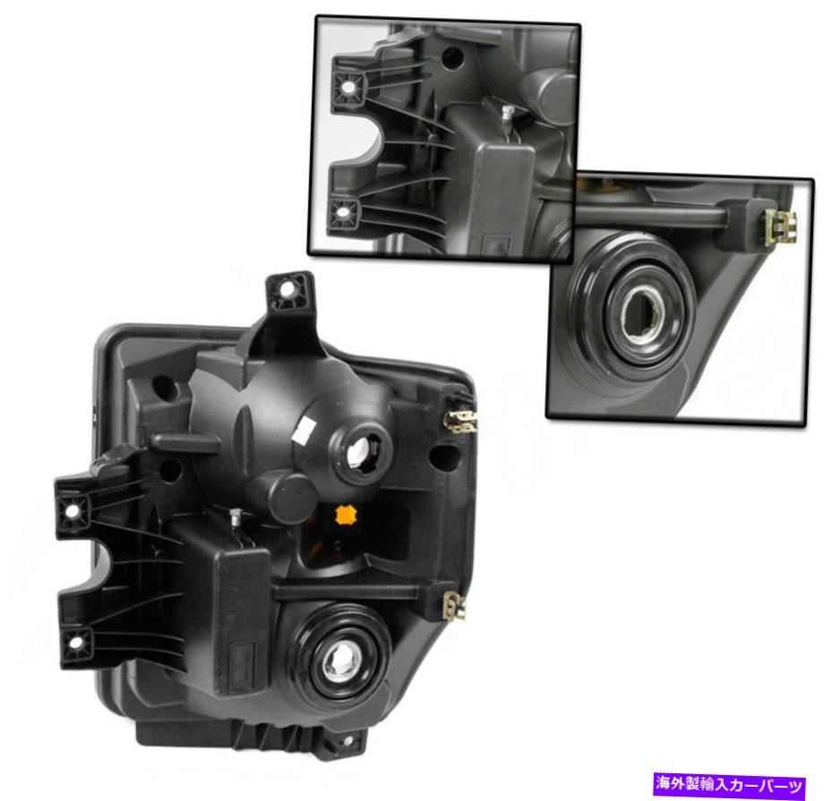 USヘッドライト 2008-2010フォードF250 F350スーパーデューティブラックヘッドライトW / DRL LEDランプ+ 6KキセノンHID 2008-2010 FORD F250 F350 SUPER DUTY BLACK HEADLIGHT W/DRL LED LAMP+6K XENON HID【並行輸入品】