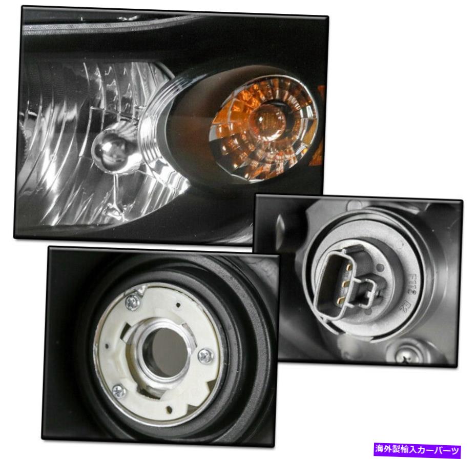 USヘッドライト 2009-2014トヨタマトリックスブラックヘッドライトヘッドランプW / BLUE LEDシグナルDRLランプ FOR 2009-2014 TOYOTA MATRIX BLACK HEADLIGHTS HEADLAMP W/BLUE LED SIGNAL DRL LAMP【並行輸入品】