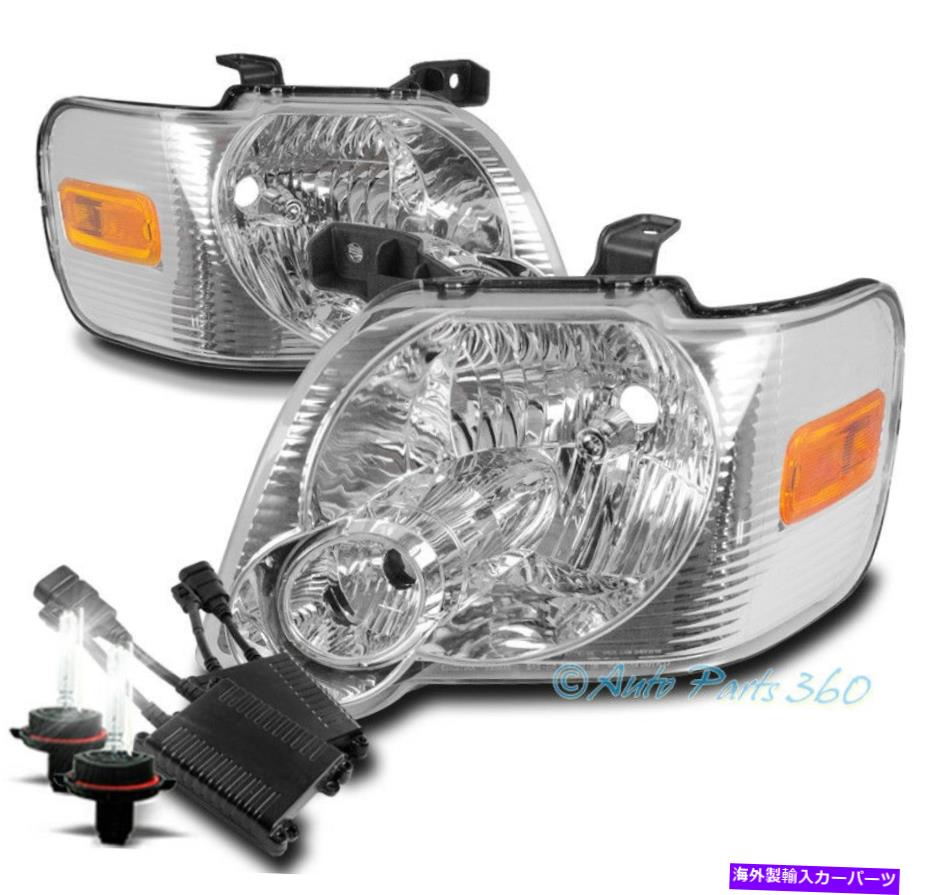USヘッドライト 06-10フォードエクスプローラ/ 07 +スポーツトラック交換クロームヘッドライトW / 50W 8K HID FOR 06-10 FORD EXPLORER/07+ SPORT TRAC REPLACEMENT CHROME HEADLIGHT W/50W 8K HID【並行輸入品】