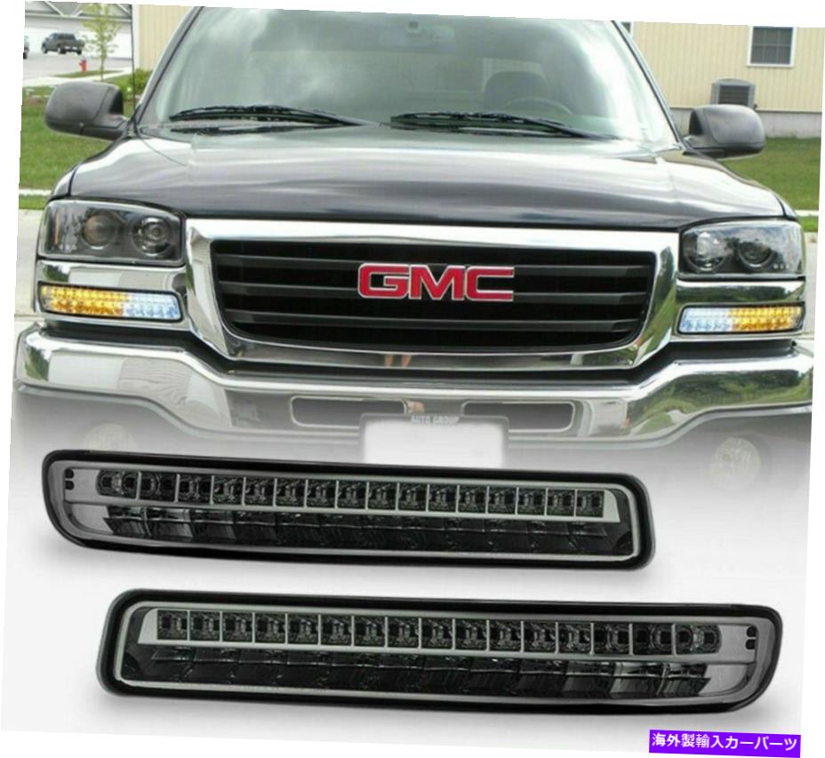 USヘッドライト 99-06 GMC Sierra Yukon LED琥珀色のバンパーライトランプ右+左セットペア For 99-06 GMC Sierra Yukon LED Amber Bumper Lights Lamps Right+Left set pair【並行輸入品】
