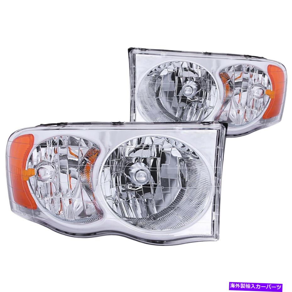 USヘッドライト ANZO USA 111076クリスタルヘッドライトセットフィット02-06 RAM 1500 RAM 2500 RAM 3500 Anzo Usa 111076 Crystal Headlight Set Fits 02-06 Ram 1500 Ram 2500 Ram 3500【並行輸入品】