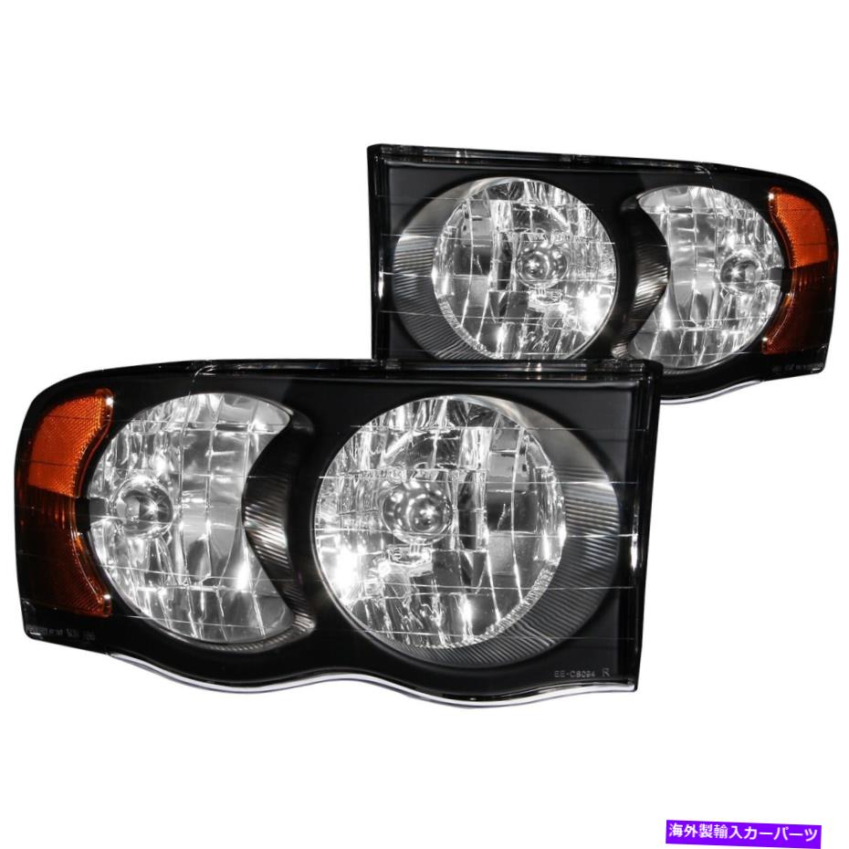 USヘッドライト Anzo USA 111022クリスタルヘッドライトセットフィット02-06 RAM 1500 RAM 2500 RAM 3500 Anzo Usa 111022 Crystal Headlight Set Fits 02-06 Ram 1500 Ram 2500 Ram 3500【並行輸入品】