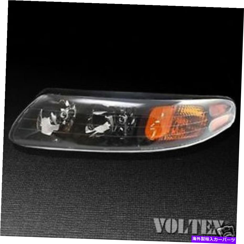 USヘッドライト 2000-2004 Pontiac Bonnevilleヘッドライトランプ透明レンズハロゲンドライバー左側 2000-2004 Pontiac Bonneville Headlight Lamp Clear lens Halogen Driver Left Side【並行輸入品】