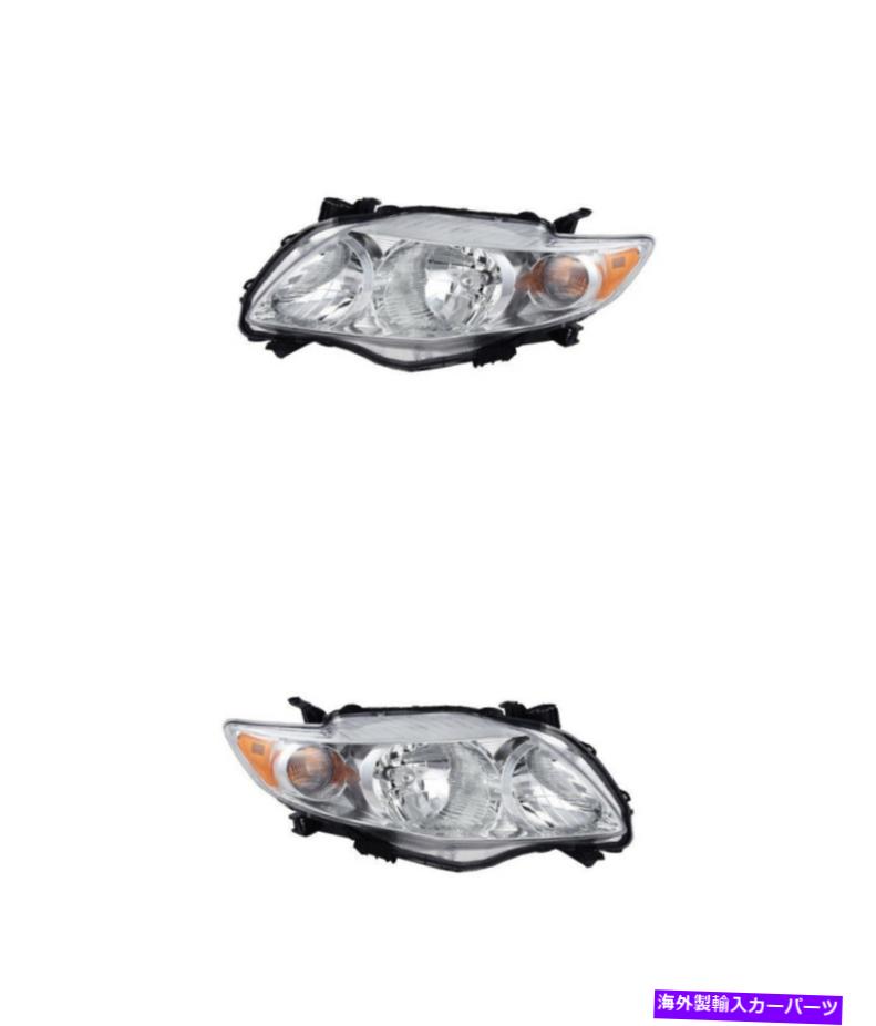 USヘッドライト 09-10カローラベース/セリウム/ XLE USAペア（CAPA）8111002670 8115002670 Headlight For 09-10 Corolla-Base/Ce/Le/Xle Usa Pair (CAPA) 8111002670 8115002670【並行輸入品】