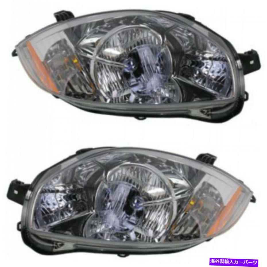 USヘッドライト 三菱Eclipse Headlight 2007 08 09 10 11 2012 LH＆RH対/セットハロゲン For Mitsubishi Eclipse Headlight 2007 08 09 10 11 2012 LH & RH Pair/Set Halogen【並行輸入品】