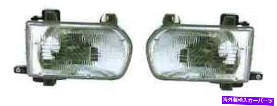 USヘッドライト 96 - 99日産パスファインダー用の新しいペアセットヘッドランプヘッドライト NEW Pair Set Headlamp Headlight For 96 - 99 Nissan Pathfinder【並行輸入品】