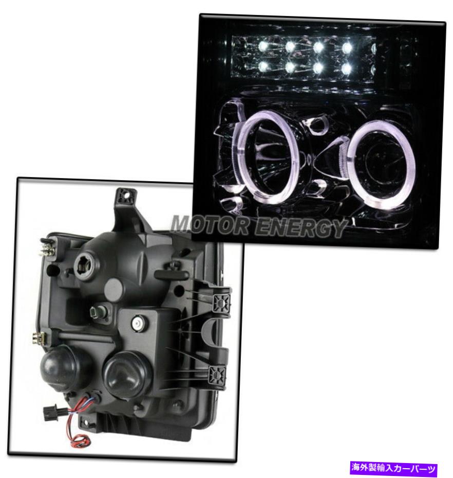 USヘッドライト 08 09 10フォードF250スーパーデューティHalo LEDクロムプロジェクターヘッドライト+ DRL信号 FOR 08 09 10 FORD F250 SUPER DUTY HALO LED CHROME PROJECTOR HEADLIGHT+DRL SIGNAL【並行輸入品】