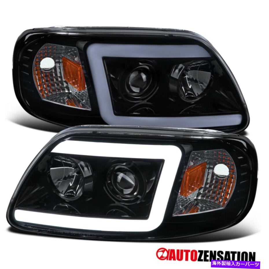 USヘッドライト 97-03 Ford F150 ExpeditionブラックLEDバープロジェクタヘッドライト左+右 For 97-03 Ford F150 Expedition Black LED Bar Projector Headlights Left+Right【並行輸入品】｜Us Custom Parts Shop USDM
