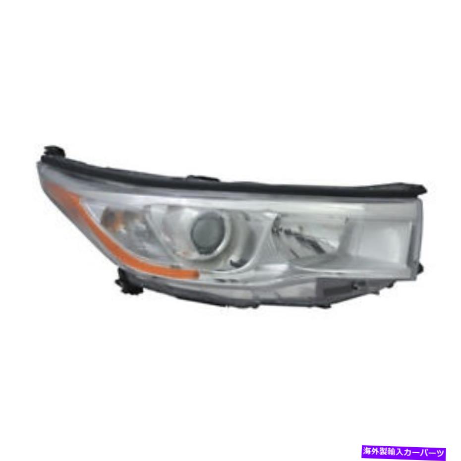 USヘッドライト ヘッドライトアセンブリ - 右右TYC 20-9543-00フィット14-16トヨタハイランダ Headlight Assembly-Regular Right TYC 20-9543-00 fits 14-16 Toyota Highlander【並行輸入品】