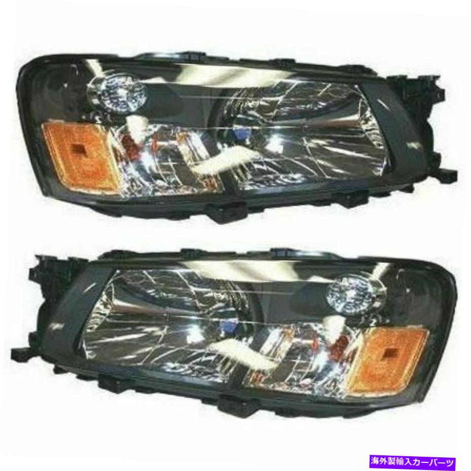 USヘッドライト 2つの左右側の新しいセットのヘッドランプアセンブリ2003-2004 Subaru Forester New Set of 2 Left & Right Side Headlamp Assembly Fits 2003-2004 Subaru Forester【並行輸入品】