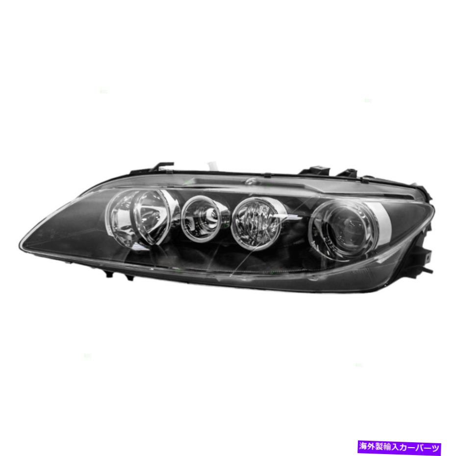 USヘッドライト 06-08マツダ6マツダ6ドライバハロゲンヘッドライトアセンブリ - グロスブラックベゼル 06-08 Mazda6 Mazda 6 Drivers Halogen Headlight Assembly - with Gloss Black Bezel【並行輸入品】