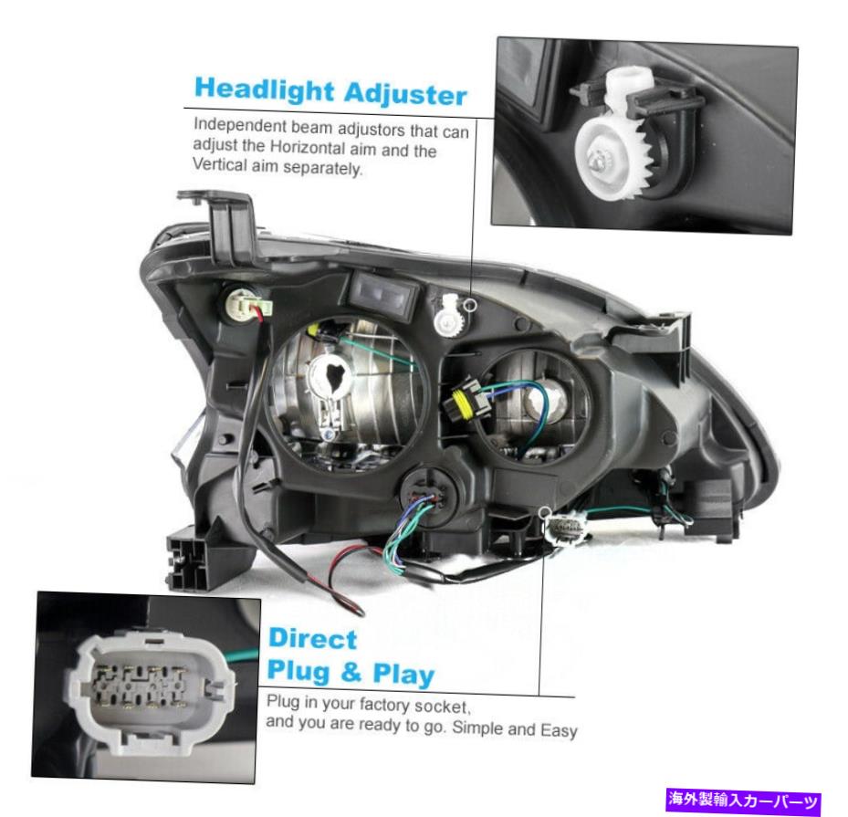 USヘッドライト 13 14 15 SENTRA LEDバークローム交換ヘッドライトランプW / BLUE DRL信号 For 13 14 15 Sentra LED Bar Chrome Replacement Headlights Lamp w/Blue DRL Signal【並行輸入品】