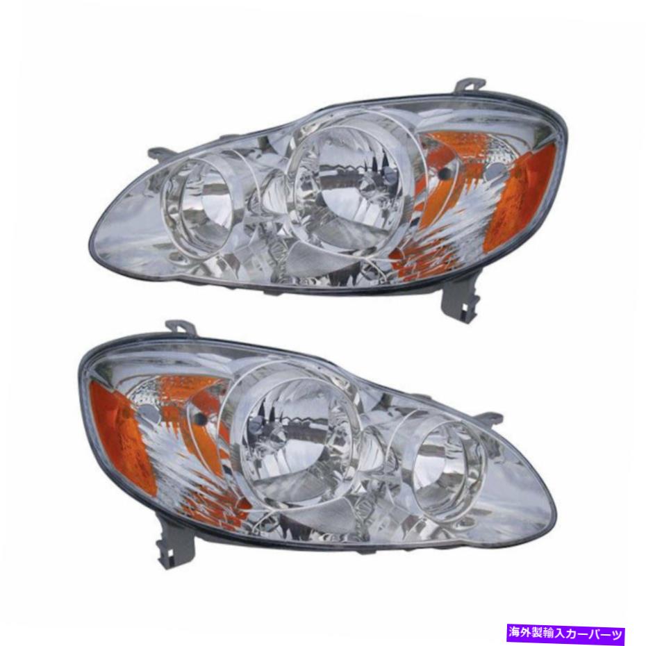 USヘッドライト Toyota Corolla 2005 2006 2007 2007 2008 2008 Pair Left Right Headlight Assembly For Toyota Corolla 2005 2006 2007 2008【並行輸入品】 55,483円