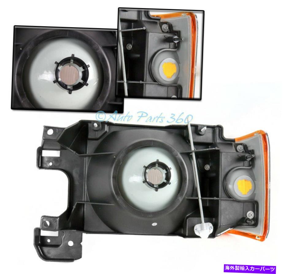 USヘッドライト 87-91フォードブロンコF150 F250 F350ヘッドライトヘッドランプW / BLUE LED DRLランプキット FOR 87-91 FORD BRONCO F150 F250 F350 HEADLIGHTS HEADLAMP W/BLUE LED DRL LAMP KIT【並行輸入品】 56,351円