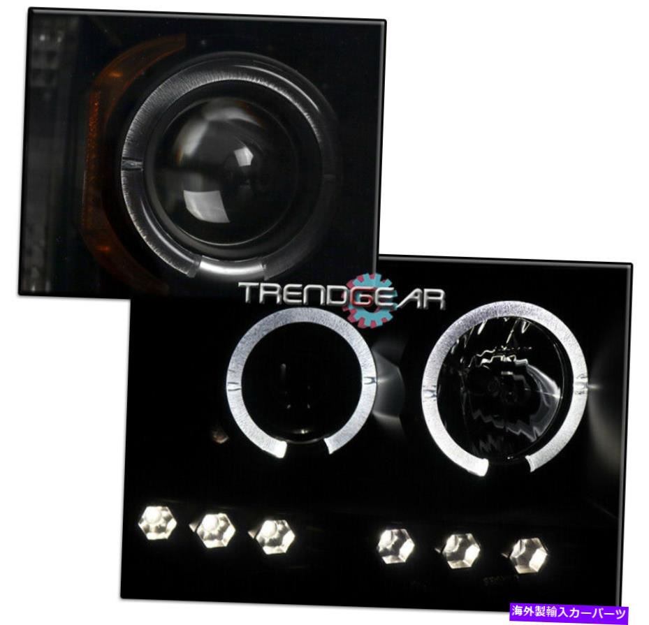 USヘッドライト 02-05ドッジRAM 1500 Halo LEDバープロジェクターヘッドライトランプブラック/スモークレンズ FOR 02-05 DODGE RAM 1500 HALO LED BAR PROJECTOR HEADLIGHTS LAMP BLACK/SMOKE LENS【並行輸入品】 55,483円