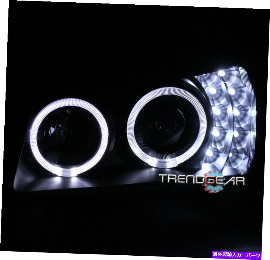 USヘッドライト 03-06シボリーSilverado Halo LEDブラックプロジェクターヘッドライトランプW / 8K HIDキット FOR 03-06 CHEVY SILVERADO HALO LED BLACK PROJECTOR HEADLIGHTS LAMPS W/8K HID KIT【並行輸入品】