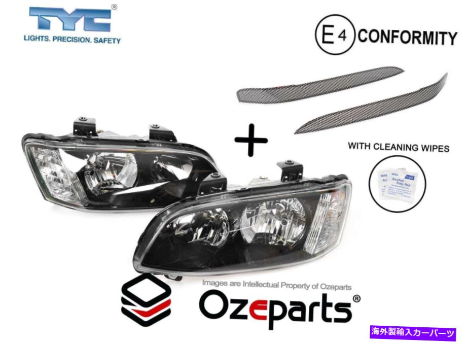 USヘッドライト SET / PAIR LH + RHヘッドライト+まぶたのアイリッドCF Holden VE Commodore 10~13 Set / Pair LH+RH Head Light + Eyelids Eye Lid CF For Holden VE Commodore 10~13【並行輸入品】
