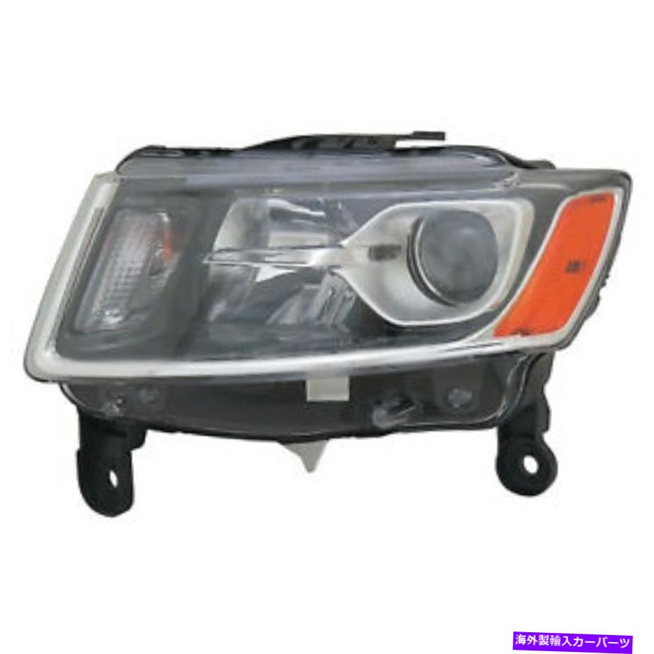 USヘッドライト 2014-2016 Jeep Grand CherokeeドライバーサイドハロゲンのためのCAPA認証ヘッドライト CAPA Certified Headlight For 2014-2016 Jeep Grand Cherokee Driver Side Halogen【並行輸入品】