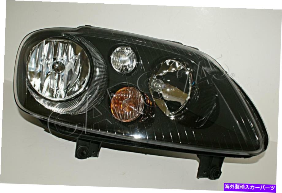 USヘッドライト 2003-2007 VWツーランブラックハロゲンヘッドライトランプRh. 2003-2007 VW TOURAN Black Halogen HeadLight Lamp RIGHT RH【並行輸入品】