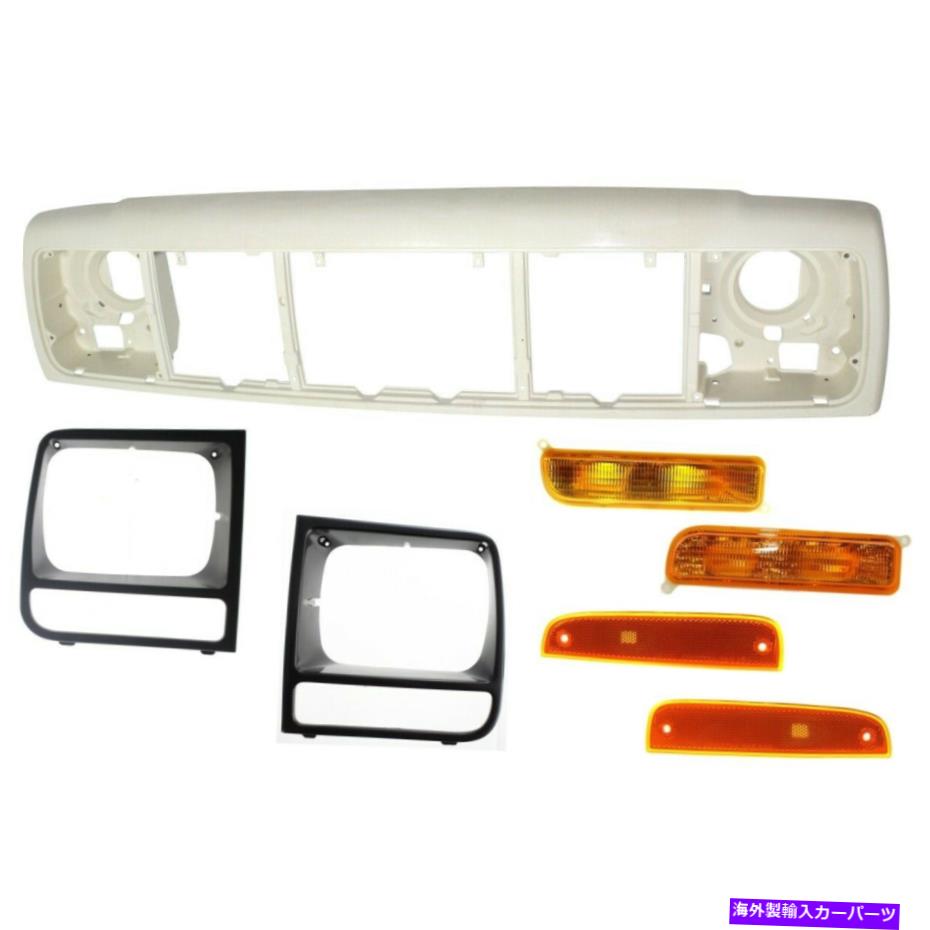 USヘッドライト 1997 - 2001年ジープチェロキーフロントのヘッドライトキット Headlight Kit For 1997-2001 Jeep Cherokee Front【並行輸入品】
