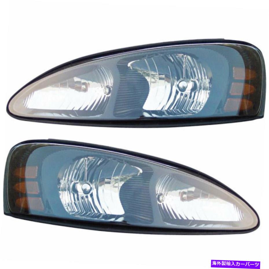 USヘッドライト Pontiac Grand Prix 2004-2008ペアの新しい左右ヘッドライトアセンブリ For Pontiac Grand Prix 2004-2008 Pair New Left Right Headlight Assembly【並行輸入品】