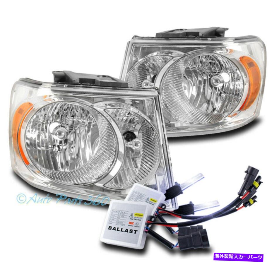 USヘッドライト 07 08 09 DODGE DURANGOヘッドライトヘッドランプランプクローム/アンバーW / 10KキセノンHID FOR 07 08 09 DODGE DURANGO HEADLIGHTS HEADLAMP LAMP CHROME/AMBER W/10K XENON HID【並行輸入品】｜Us Custom Parts Shop USDM