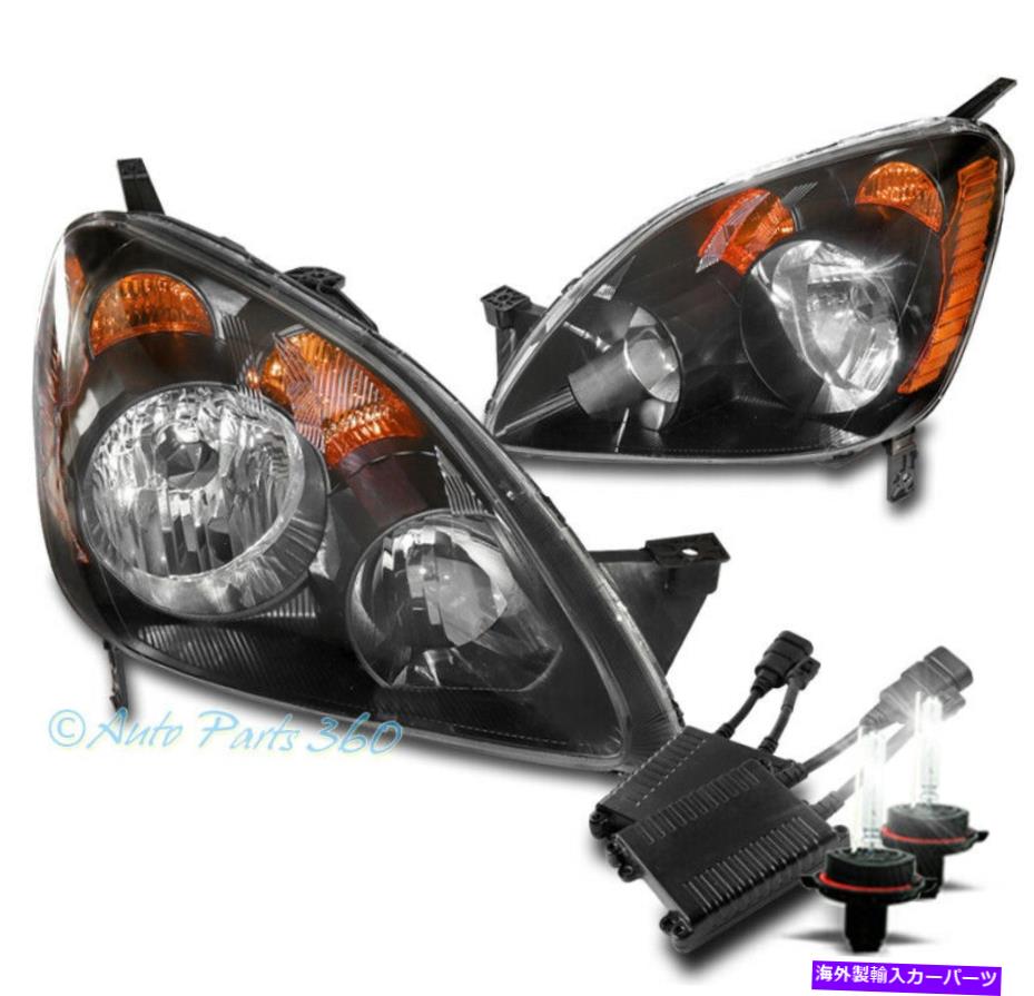 USヘッドライト 05-06ホンダCR-V CRV EX LX SEスポーツヘッドライトヘッドランプブラックW / 50W 8K HID For 05-06 Honda CR-V CRV EX LX SE Sport Headlights Headlamps Black w/50W 8K HID【並行輸入品】 55,483円
