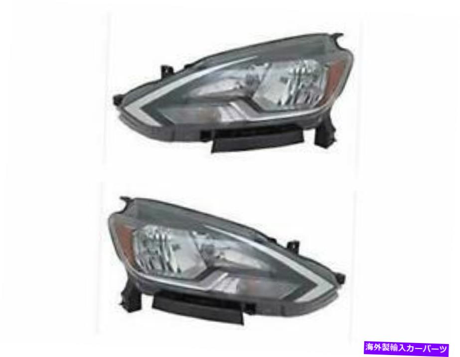 USヘッドライト 2016年2017 2017 2018 2019 2019 NS Sentra S / SVヘッドライト左右W /黒 FIT FOR 2016 2017 2018 2019 NS SENTRA S/SV HEADLIGHT RIGHT & LEFT W/BLACK【並行輸入品】