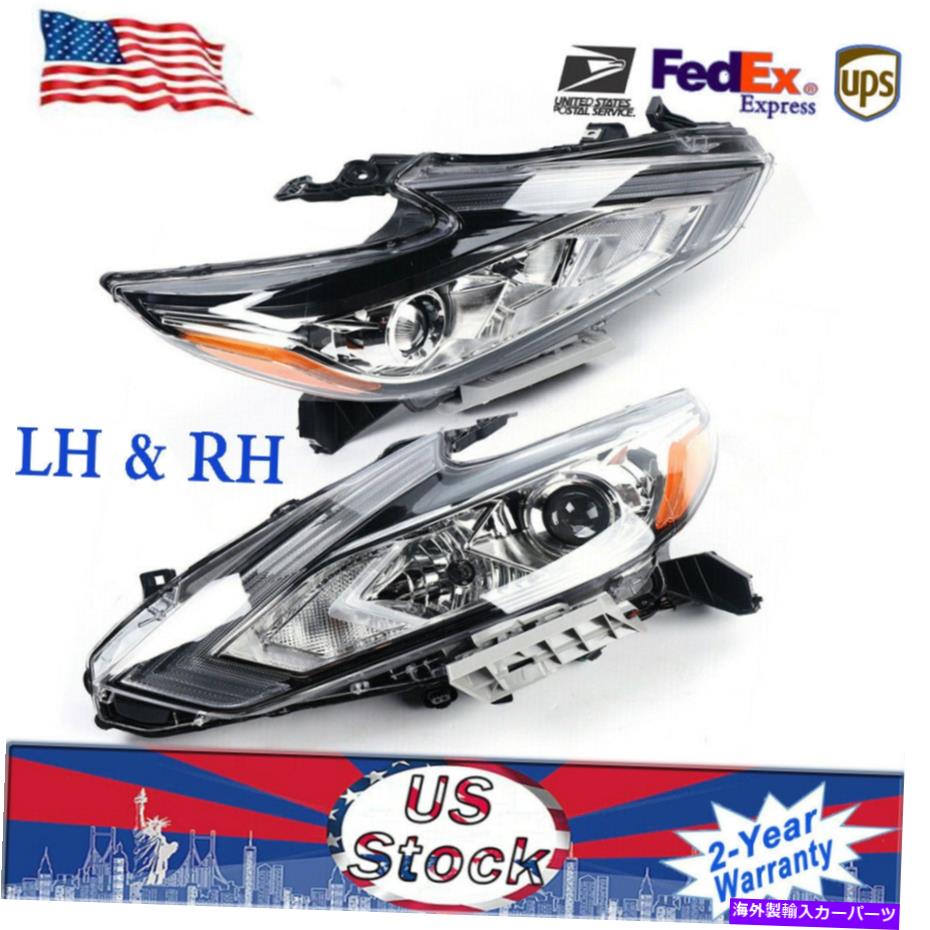 USヘッドライト Headlight Headlamp LH Left＆Rh Rhige Pay 2016 2017 2017 2017 2017 2017日産アルティマ Headlight Headlamp LH Left & RH Right Pair Set for 2016 2017 2018 Nissan Altima【並行輸入品】