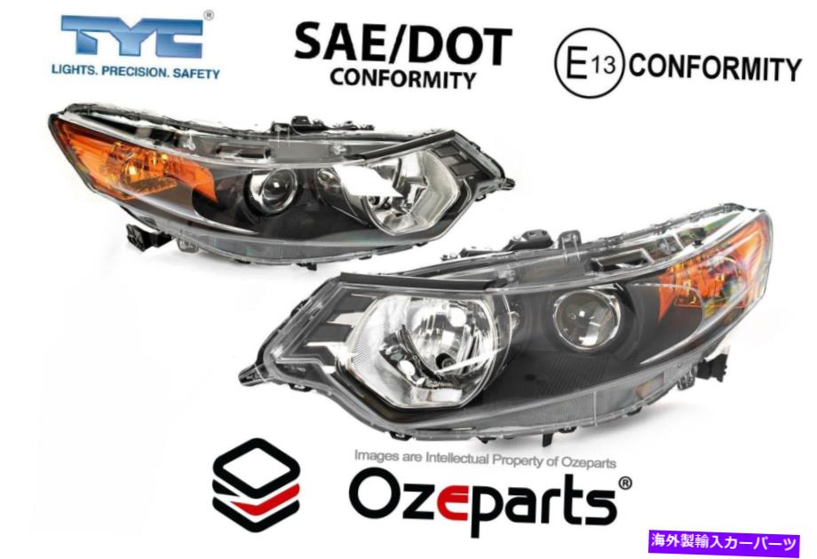 USヘッドライト Honda Accound Euro CUシリーズ1 08~11のためのセット/ペアLH + RHヘッドライトノンキセノン Set / Pair LH+RH Head Light Non Xenon For Honda Accord Euro CU Series 1 08~11【並行輸入品】