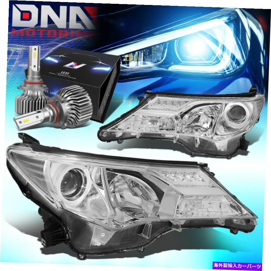 USヘッドライト 2013-2015トヨタRAV4プロジェクターヘッドライトランプW / LEDキットスリムスタイルクロム FOR 2013-2015 TOYOTA RAV4 PROJECTOR HEADLIGHT LAMPS W/LED KIT SLIM STYLE CHROME【並行輸入品】｜Us Custom Parts Shop USDM